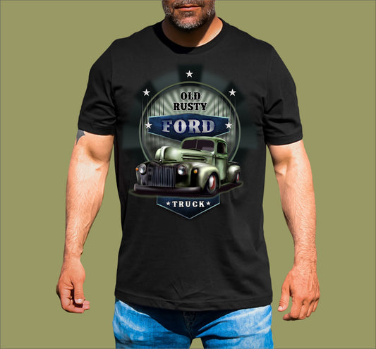 RUSTY OLD FORD T-SHIRT
